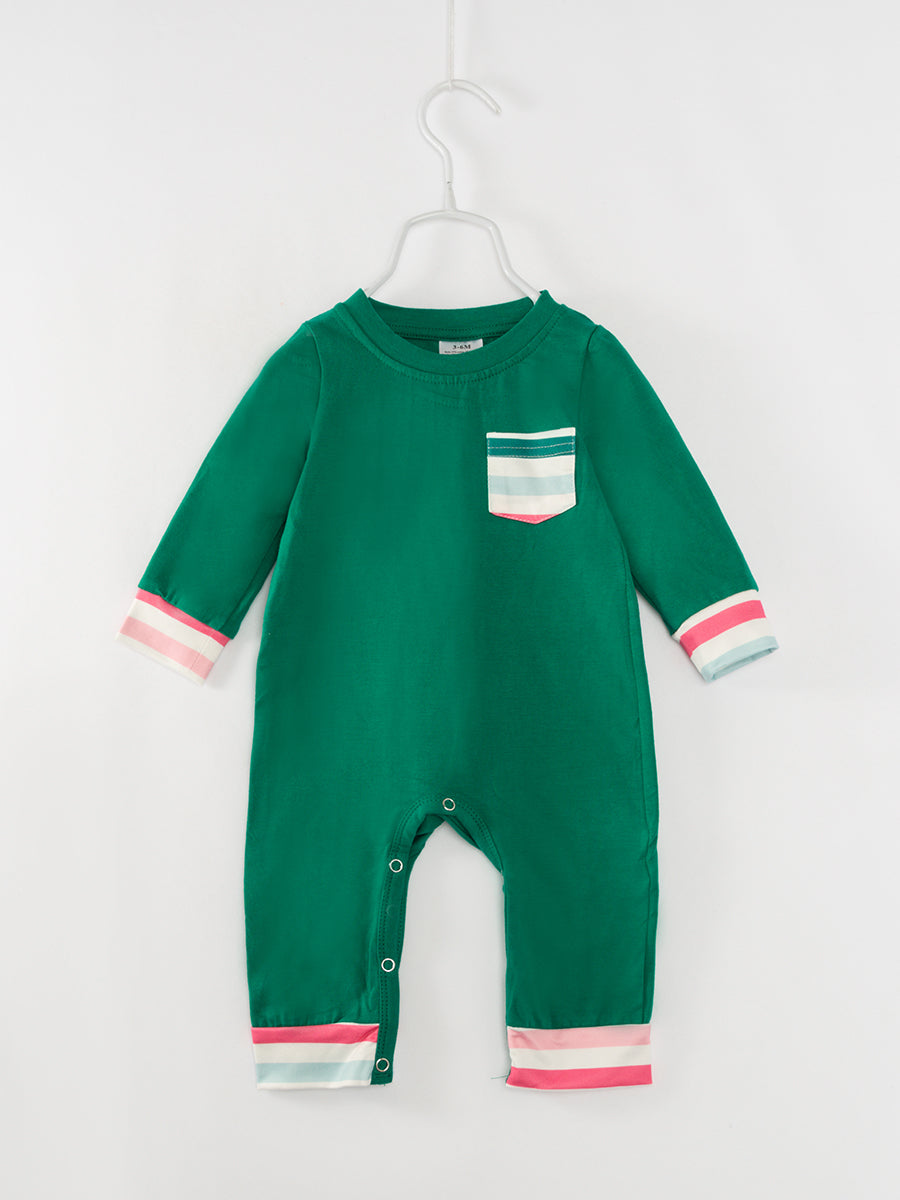 Green Baby Boy Romper