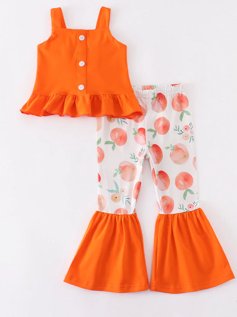 Orange Bell Pants Set wholesale