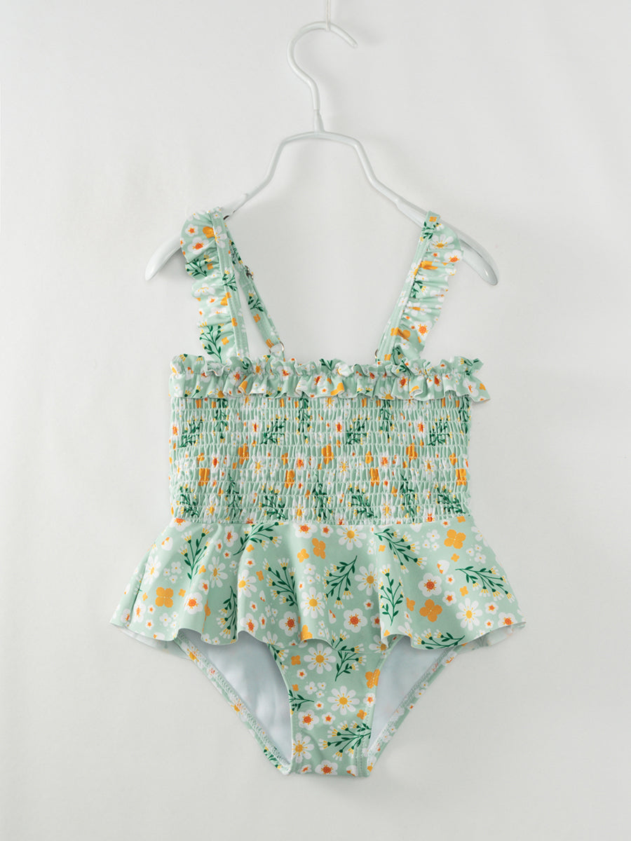 Mommy & Me Floral Smocked Swimsuit