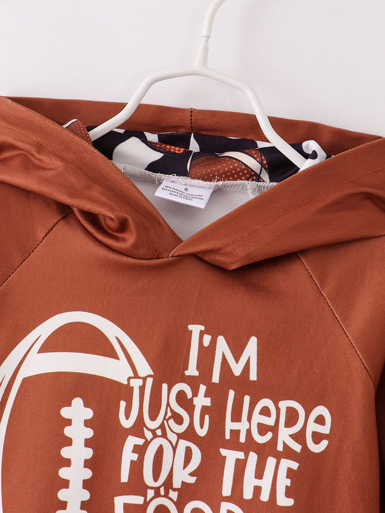 Online Children's Boutique Clothing Store Hayward, Alameda, Ca - Cow Print Football Lounge Hoodie Set