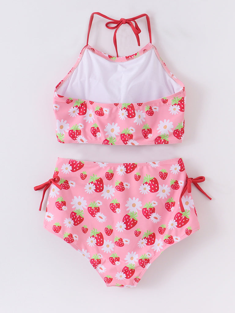 Online Children's Boutique Clothing Store Hayward, Alameda, Ca - Mommy & Me Pink Strawberry Swim Suit