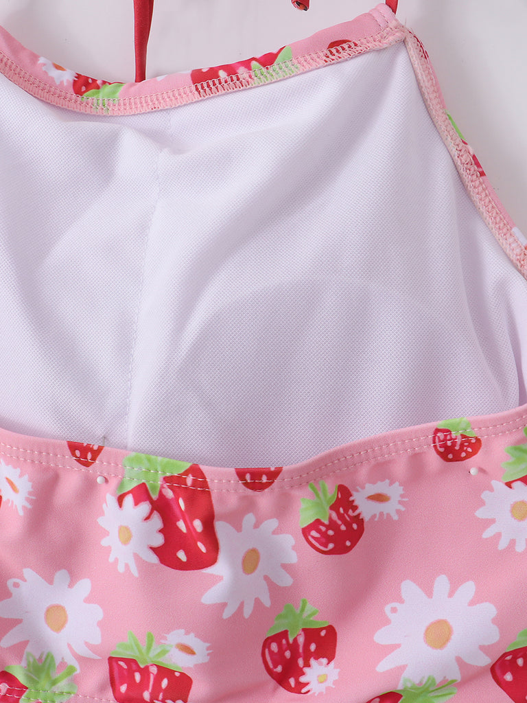 Online Children's Boutique Clothing Store Hayward, Alameda, Ca - Mommy & Me Pink Strawberry Swim Suit