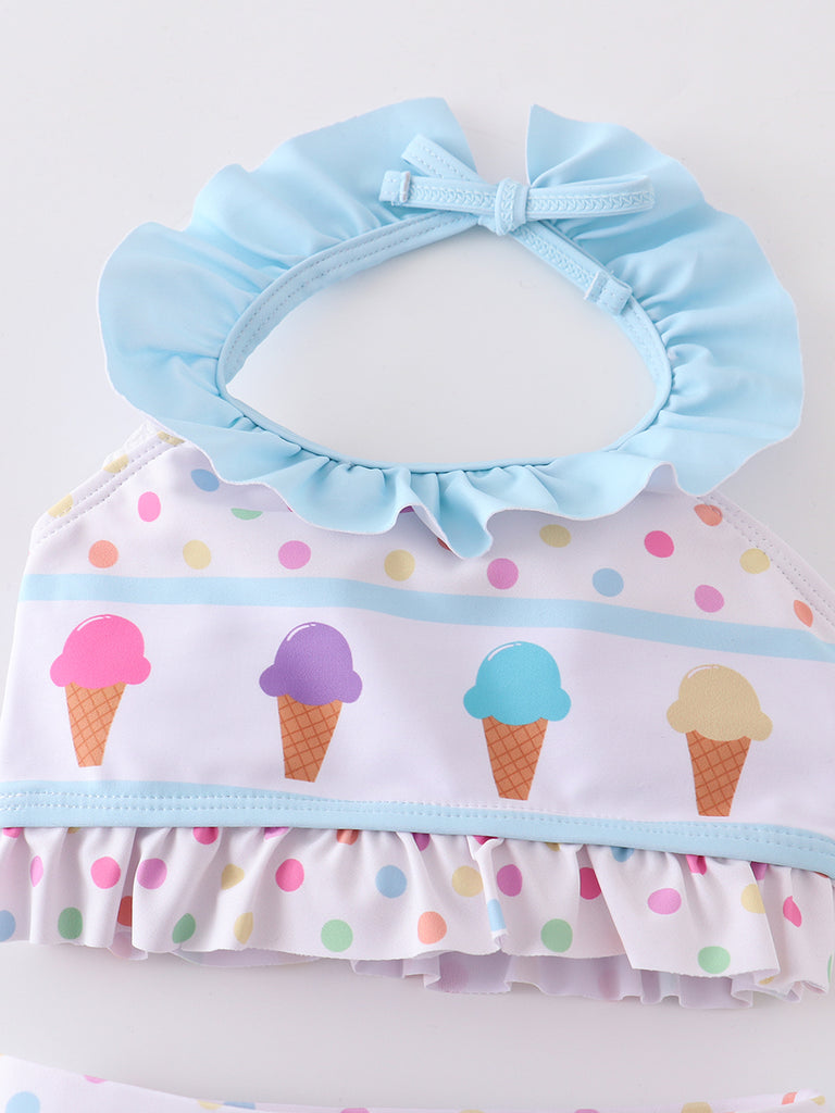 Online Children's Boutique Clothing Store Hayward, Alameda, Ca - Ice Cream  Ruffle Girl Swimsuit Set