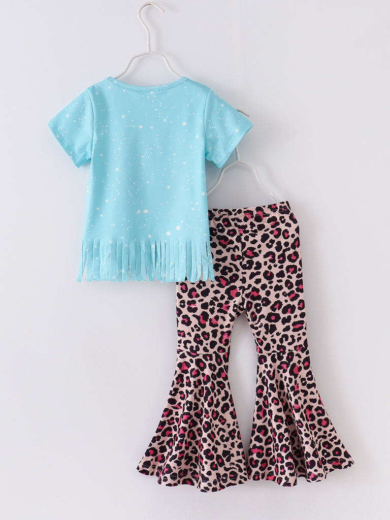 Online Children's Boutique Clothing Store Hayward, Alameda, Ca - Blue Leopard Bunny Girl Outfit